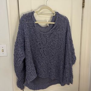 Free People Oversized Purple Sweater